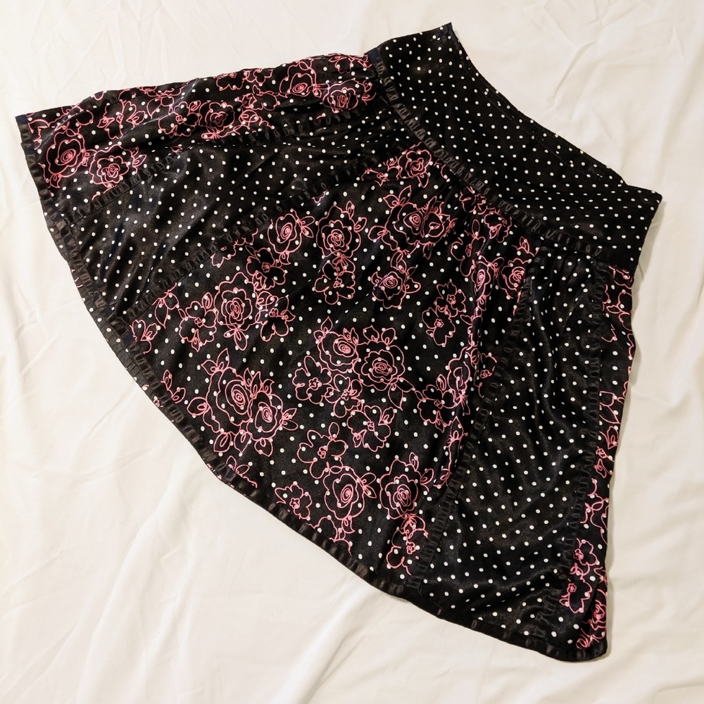 Limited Too Floral Polka Dot Skirt